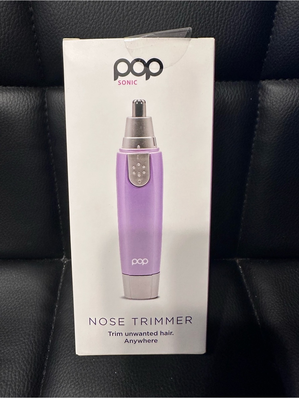 pop Sonic Nose Trimmer in White and Pink Accents